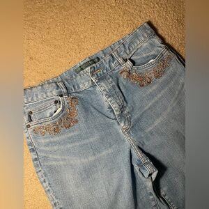 Ralph Lauren Jeans Co. Women's Embroidered bootcut Jeans